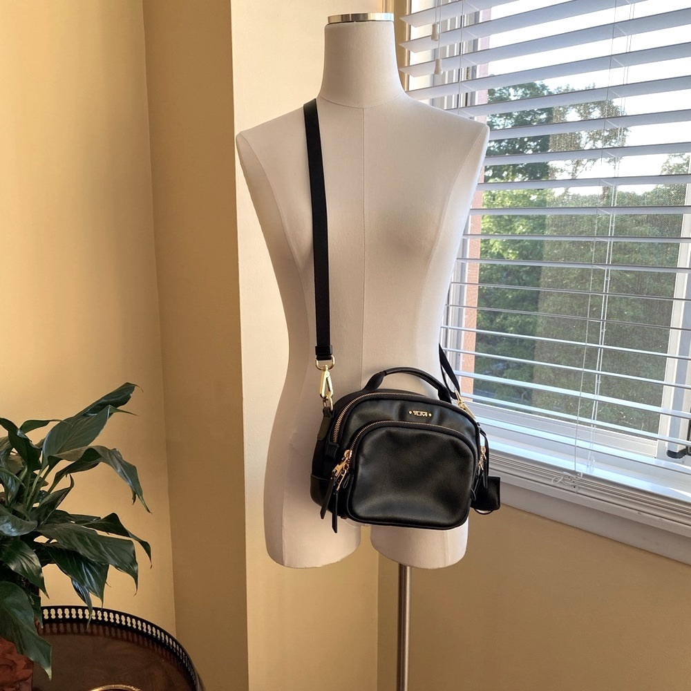 Tumi Troy cross body leather bag